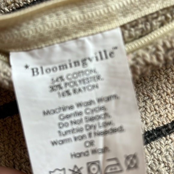 Bloomingville Neutral Textured Striped Throw Pillow Covers. - Picture 7 of 8